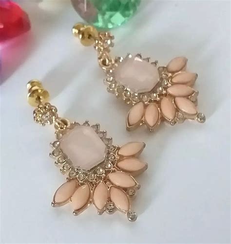 Fashion Earrings Nude Colour Jewellery Etsy