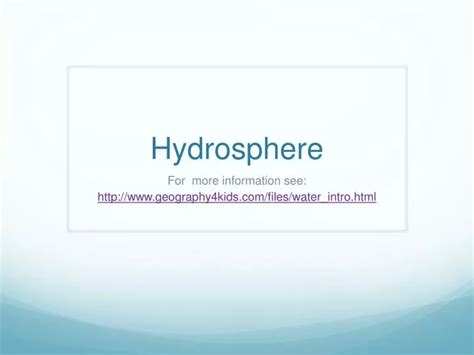 Ppt Hydrosphere Powerpoint Presentation Free Download Id 2832165