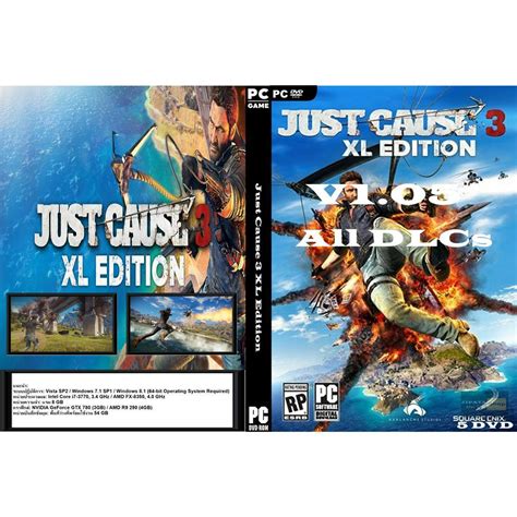 แผ่นเกมส์ Pc Just Cause 3 Xl Edition 5dvd Shopee Thailand