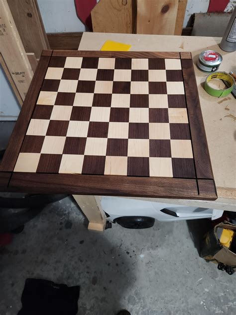First Chess Board Rbeginnerwoodworking