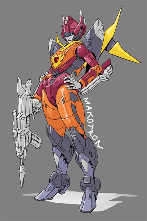Arcee And Hot Rod Transformers Drawn By Makoto Ono Danbooru