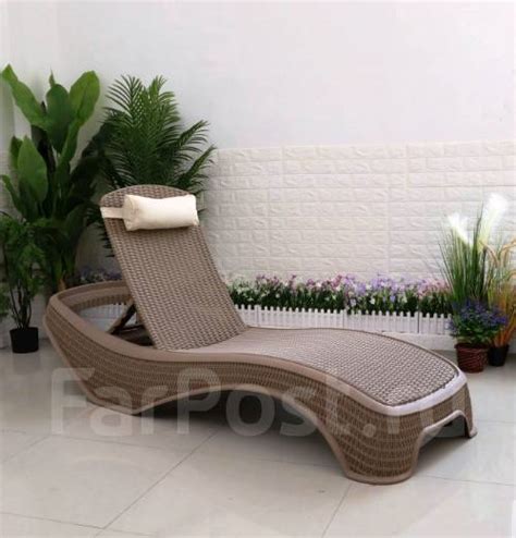 Шезлонг пластиковый складной № 25 коричневый. Акция ! Скидка -20% ...