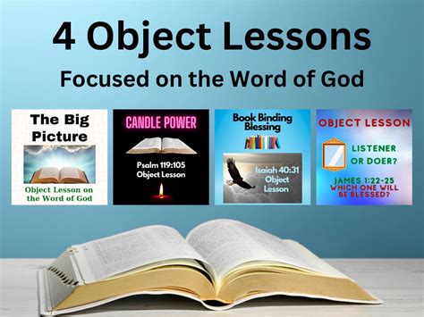 4 Object Lessons On The Bible Deeper Kidmin