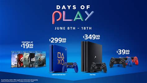 Playstation Days Of Play Promo Includes Limited Edition Blue Ps