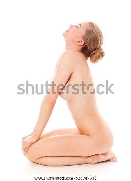 Beautiful Nude Woman Sitting On Flor Stock Photo Shutterstock