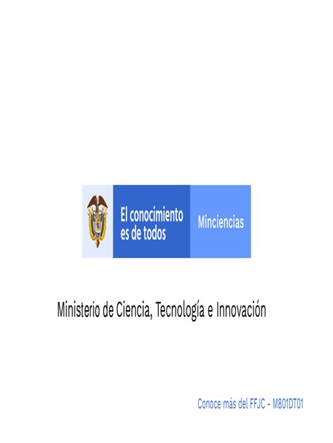 Fillable Online Ministerio De Ciencia Tecnologia E Innovacion Colombia