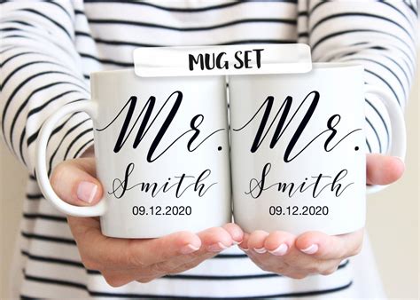 Lesbian Newlywed Gift Mug Lesbian Couple Gift Mrs And Mrs Etsy