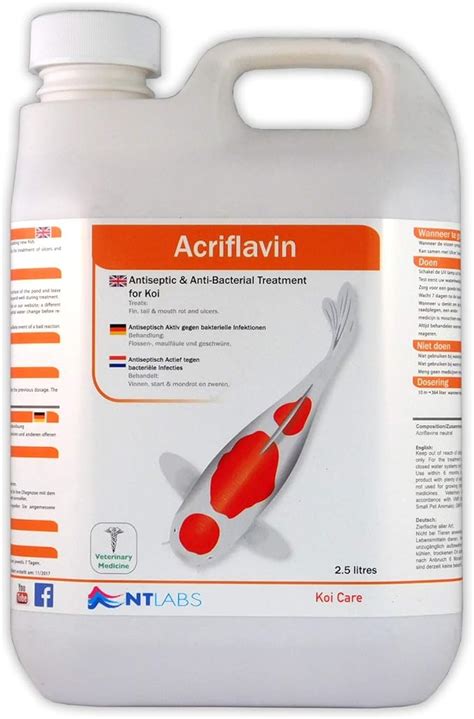 NT Labs Acriflavin 7 - 2.5 litres : Amazon.co.uk: Pet Supplies