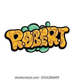 graffiti names hand drawn design stock vector royalty
