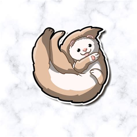 Super Adorable Playful Ferret Adorable Kawaii Ferret Etsy
