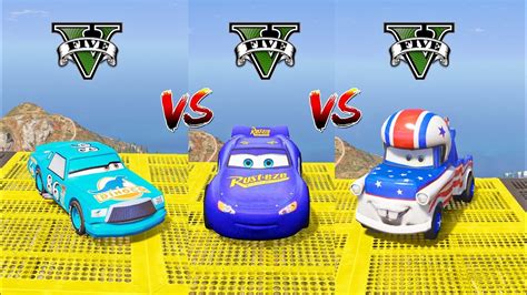 Fabulous Lightning McQueen Vs Chick Hicks Dinoco Vs Mater The Greater