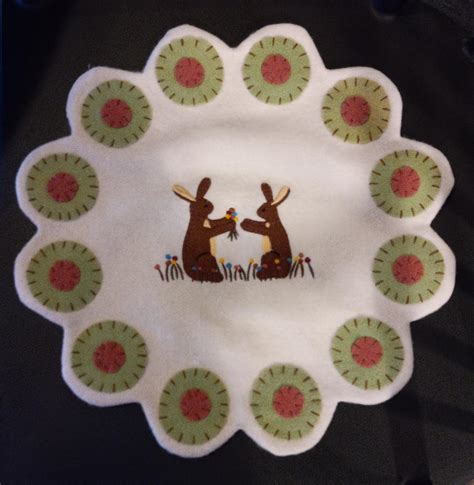 Easter Bunny Penny Mat Sassafras Creek Originals