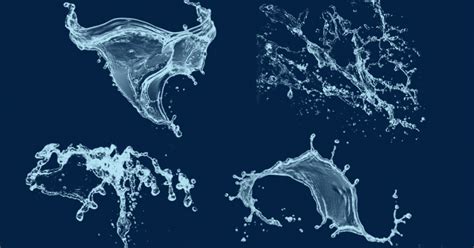 11 Water Splash Photoshop Brushes