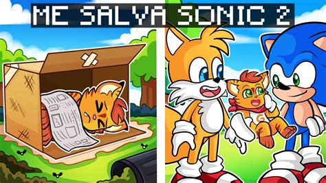 SONIC 2 ME SALVA EN MINECRAFT SRGATO ES ADOPTADO POR SONIC 2 LA