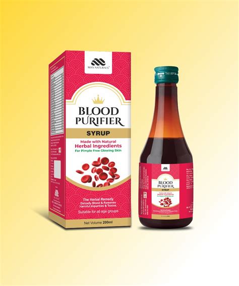 Herbal Blood Purifier Syrup Packaging Type Bottle With Box Packaging