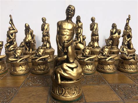 Large Erotic Chess Set Highly Detailed And Incredibly Hard Etsy UK