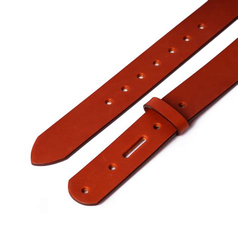 Wickett And Craig Finished Leather Belt English Bridle Chestnut