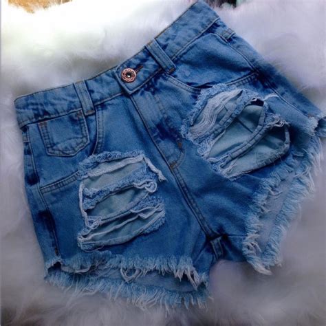 Shorts Jeans Feminino Customizado Hot Pants Estilo Anitta