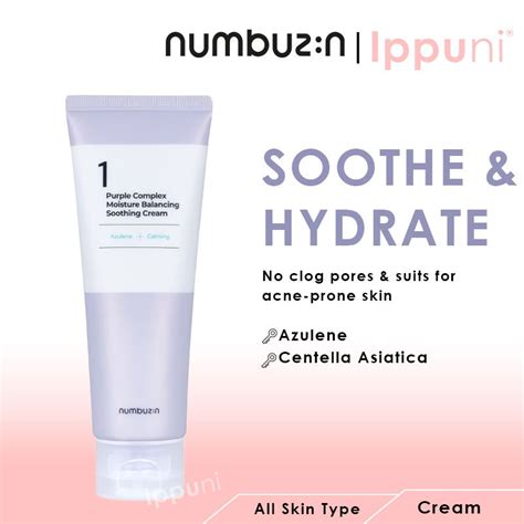 Numbuzin No1 Purple Complex Moisture Balancing Soothing Cream 100ml