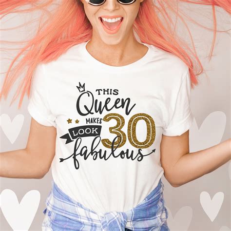 30th Birthday Tshirt 30 And Fabulous Tshirt 30th Birthday Etsy