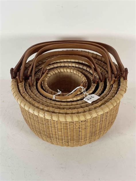 Sold Price A Nesting Set Of 6 Nantucket Baskets 85 In Diameter X 12