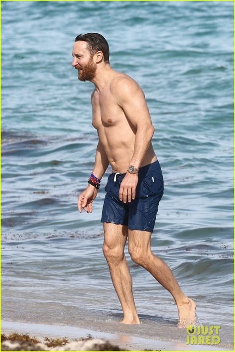 Dj David Guetta Bares Ripped Beach Body At Photo Bikini David Guetta Shirtless