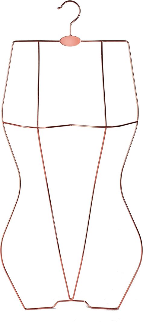 Amazon Arekuaei Rose Gold Wire Lingerie Hangers Body Shape Metal Display Bikini Swimwear