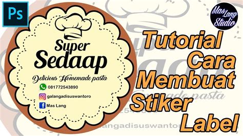 Cara Membuat Stiker Label Makanan Di Photoshop Cetak Online Bandung