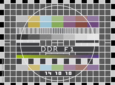 DDr Testbild Stock-Vektorgrafik | Adobe Stock