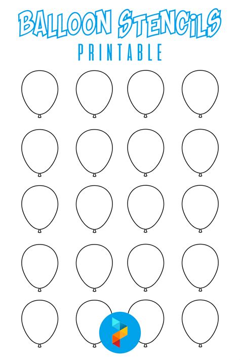 Balloon Stencils Free 10 Free Pdf Printables Printablee