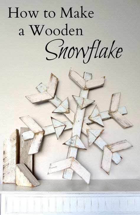 Reclaimed Wood Snowflake Christmas Wood Wood Snowflake Wooden