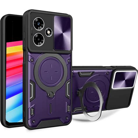 Etui Pancerne Do Infinix Hot 30 4G CamShield Slide Fioletowe Sklep XGSM Pl