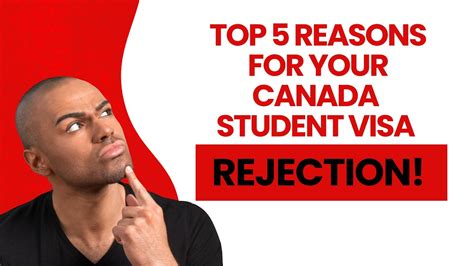 Top 5 Reasons For Your Canada Student Visa Rejection Student Visa