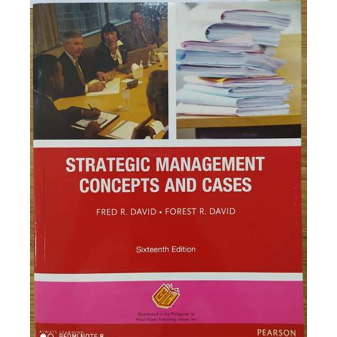 Strategic Management By David 16th Edition C2017 Lazada Ph