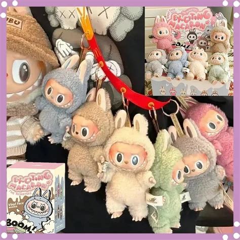 Hot Labubu The Monsters Blind Box Toys Cardiac Macarone Mysterious