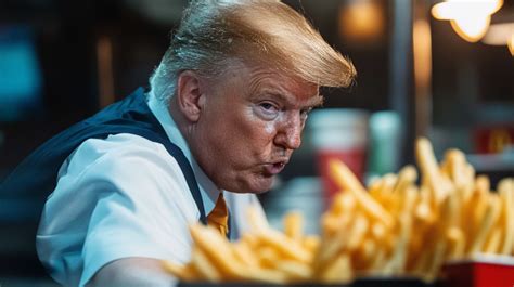 Trump To Ask Would You Like Fries With That Mcdonalds Fry Cook