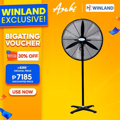 Asahi By Winland Pf Industrial Electric Stand Fan Inch Shopee