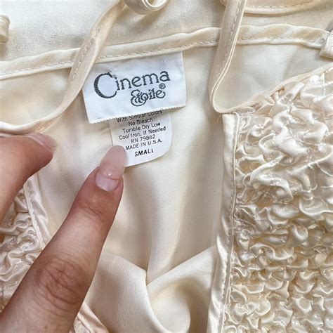Vintage Cinema Cream Lingerie Slip Gown Y K Depop