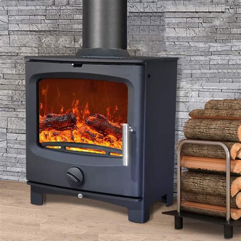 Nrg Defra Kw Contemporary Wood Burning Multifuel Woodburning Stove Eco