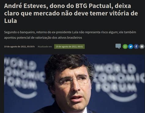 Sério que ainda tem gente por aqui que acredita que a BTG Pactual é do