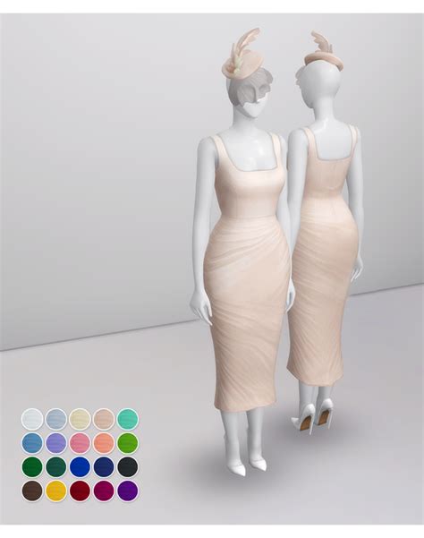 Lady Of Dress 20 Color Rustys On Patreon In 2021 Sims 4 Dresses