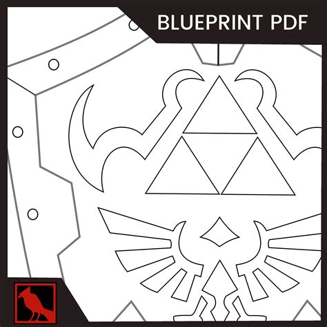 Hylian Shield Blueprint PDF | Etsy