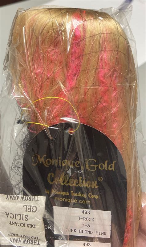 J Rock Wig Blonde Pink Size 8 9 Doll Peddlar