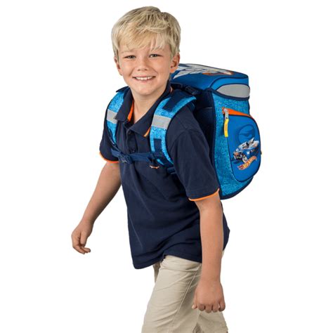 EasyFit Schulranzen Set Hot Wheels Scooli
