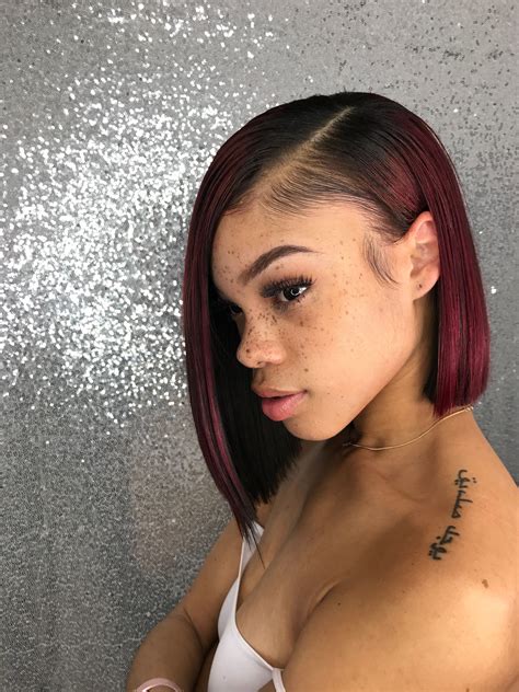 Red Bob || @filthyrichtresses || @outre_hair SASHA Yaki, Lengths: 12