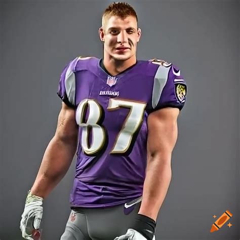 Rob Gronkowski In Baltimore Ravens Jersey On Craiyon