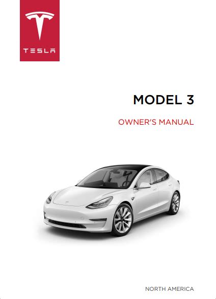 2018 Tesla Model 3 Owners Manual