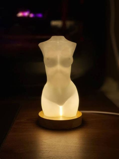Nude Female Lamp Woman Body Sculpture Nude Female Torso Naked Woman Etsy