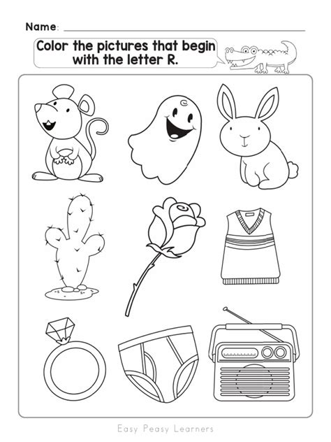 Letter R Worksheet Set | PDF