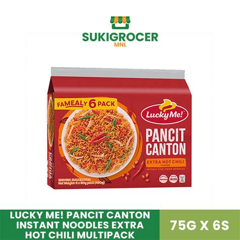 Lucky Me Pancit Canton Instant Noodles Extra Hot Chili Multipack G X S Lazada PH